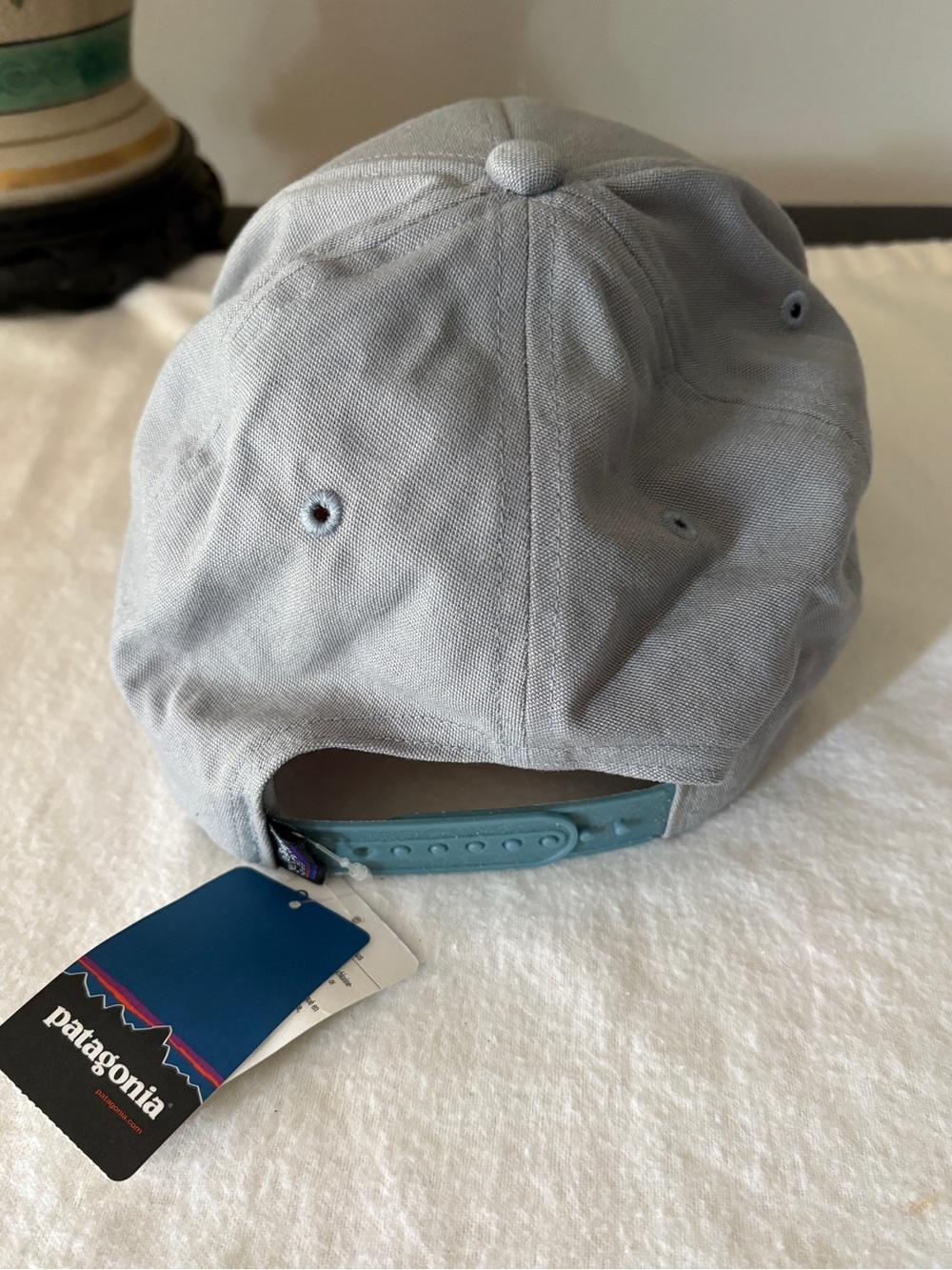 SOLD Patagonia Live Simply Guitar Roger That Hat Gray Organic Cotton 6 Panel NWT - Picture 3 of 8